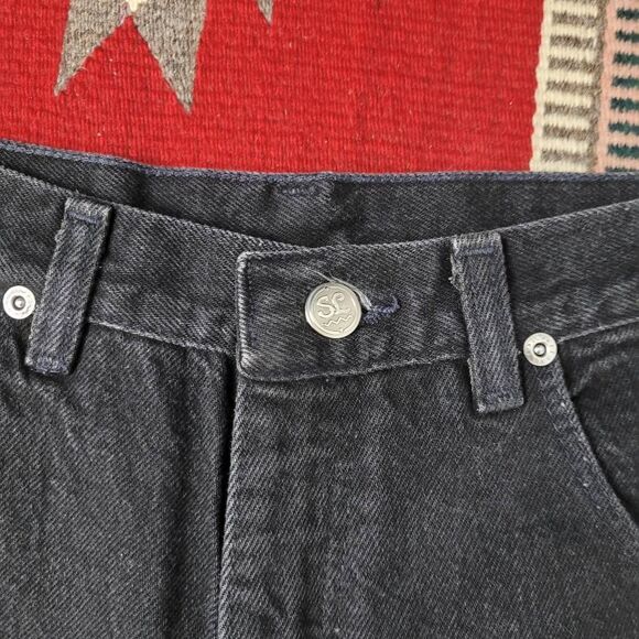 Vtg‎ Wrangler Silverlake Black Jeans Sz 7/8 Western Bareback Cowgirl 34" Inseam - Picture 3 of 10
